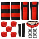 12 PCS Universal Vehicle Car Seat Cover with Headrest Steering Wheel Protector