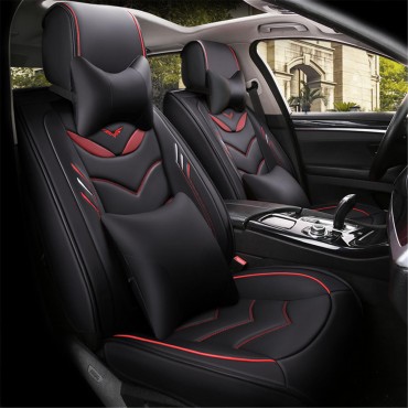 13Pcs PU Leather Car Seat Cover Cushion Full Surround Universal for 5 Seats Car