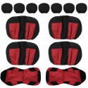 14pcs 8 Seater Car Seat Cover Protector Cushion Front Back Full Set Universal