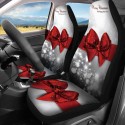 1PC Christmas Print Car Auto Front Seat Cover Protector Universal Fit For SUV