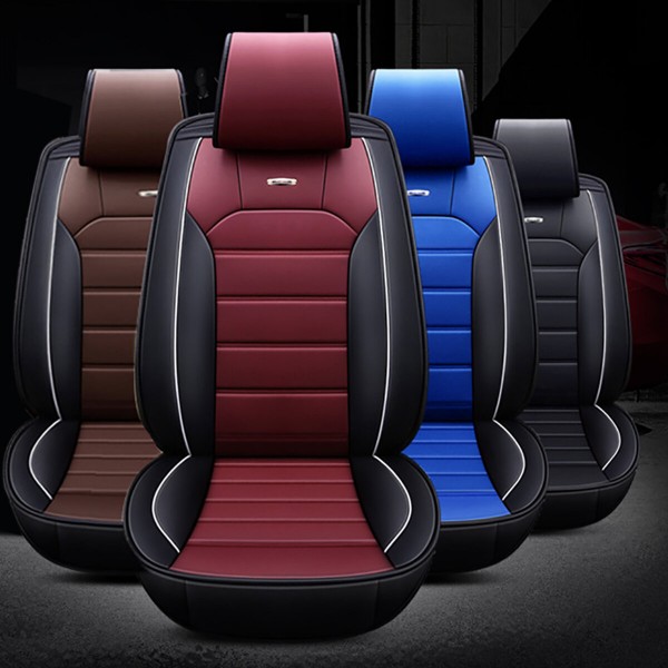 5/7Seats Car Front Seat Cover Waterproof Dustproof PU Leather Protector Mat Pad