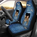 Car Front Seat Cover Protector Cushion Cat Dog Printed Truck Van SUV Universal