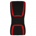 Full Set Car Seat Cover Polyester For Auto Truck SUV 5 Heads Red&Black