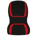 Full Set Car Seat Cover Polyester For Auto Truck SUV 5 Heads Red&Black