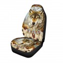 Universal 1Pcs Wolf Front Row Car Truck Seat Covers Set Protector Cushion