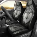 Universal 1Pcs Wolf Front Row Car Truck Seat Covers Set Protector Cushion