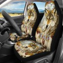 Universal 1Pcs Wolf Front Row Car Truck Seat Covers Set Protector Cushion