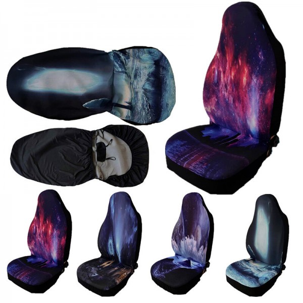 Universal Car Seat Cover Single Front Rear Headrests 4 Types Polyester Washable