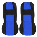 Universal Car Seat Covers Protectors Cushions Full Set Cover 4 Heads Blue+Black