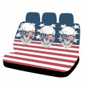 Universal Car Seat Covers Skull Printing Front & Rear Full Set For Car SUV