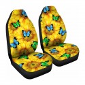 Universal Car Seat Covers Washable Protector Full Seat Front Back Flower Kits