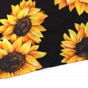 Universal Full Set Car Cover Fashion Sunflower Car Seat Cover With Safety Belt