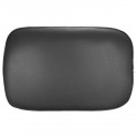 Motorcycle Rear Pillion Rectangular Seat Pad 6/8 Suction Cup Black For Harley Cruiser Custom