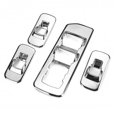 4PCS Window Lift Adjust Panel Switch Trims For Ford F150 2015-2019