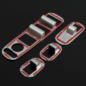 4Pcs Car Interior Door Window Switch Cover Trims For Honda Vezel HR-V HRV 2014 -2016