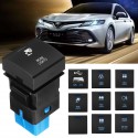 Car Blue Lighting Switch Dash LED Light Reverse Light Work Light USB Charger For Toyota 2018+