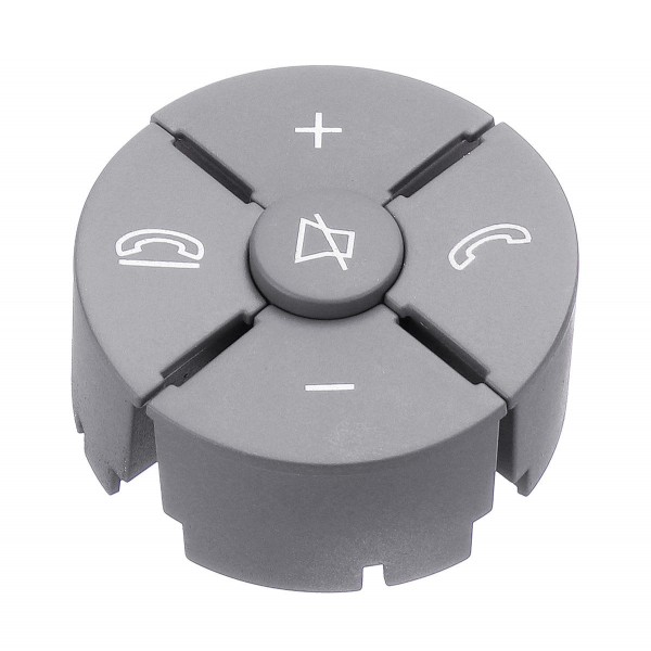 Grey Car Steering Worn Button Switch Cover Left & Right For Mercedes W204 W212 C200 E260 E320 GLK260