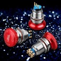 Metal Mushroom Emergency Stop Push Button Switch 19mm 22mm Momentary Latching