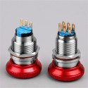 Metal Mushroom Emergency Stop Push Button Switch 19mm 22mm Momentary Latching