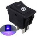 Universal Car Boat Van Fog Light Rocker Switch LED Dash Dashboard 4Pin