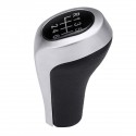 5 6 Speed PU Leather Chrome Manual Gear Shift Knob For BMW E90 E91 E92 X1 X3 X5