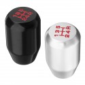 5 Speed Black Silver Universal Car Aluminum Gear Shift Knob Head Stick Shift