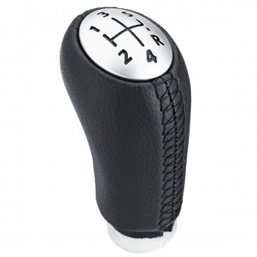 5 Speed Gear Shift Knob PU Leather For Renault Laguna Megane 2 Clio 3 2003-2009