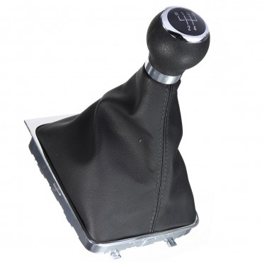 5 Speed Gear Shift Knob Stick Gaiter Boot Frame for VW PASSAT B6 B7 CC (05-13)