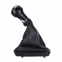 5 Speed Gear Shift Knob with Leather Boot Cover For AUDI A3 A4 Q5 S3 S4