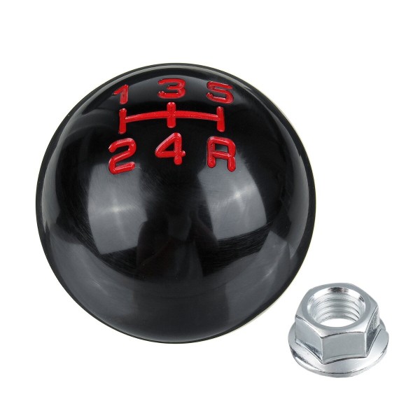 5/6 Speed Alloy Gray Gear Shift Knob Round Ball Shape For Honda M10x1.5 Thread