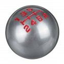 5/6 Speed Alloy Gray Gear Shift Knob Round Ball Shape M10x1.5 Thread For Honda Civic City CRV