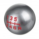 5/6 Speed Alloy Gray Gear Shift Knob Round Ball Shape M10x1.5 Thread For Honda Civic City CRV