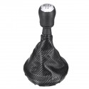 5/6 Speed Gear Shift Knob with Carbon Fiber Leather Gaiter Boot Cover For VW Transporter