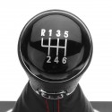 6 Speed Gear Shift Knob Shifter 11mm Inner PU Leather Boot Gaitor Cover For VW Golf 5 6