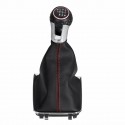 6 Speed Gear Shift Knob Stick Gaiter Boot Cover For VW Golf MK5 MK6 Black