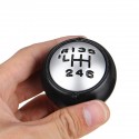 6 Speed Matte Silver Gear Stick Shift Knob Shifter Head PU Leather For Peugeot 307 308 3008 407 5008 807 Citroen C3 C4 C8