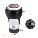 6 Speed PU Leather Black Chrome Gear Shift Knob For Audi VW