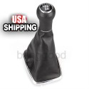 99-05 VW GOLF Jetta 5 Speed Chome Gear Shift Knob Gaitor Boot