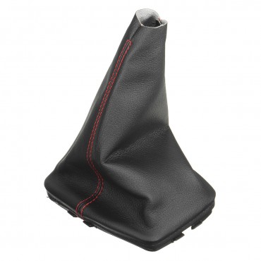 Black Leather Gear Stick Shift Lever Knob Gaiter Dust Cover For VW Golf Bora