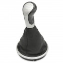 Car 5 Speed Gear Shift Knob Stick Gaiter Boot Sliver Cap For Skoda For Fabia MK2 Roomster