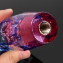 Universal 15cm Bubble Styling Crystal Manual Gear Knob Shifter Red White Blue