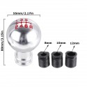 Universal 6 Speed Car Aluminum Alloy Gear Shift Knob Round Ball Shape