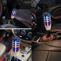 Universal Aluminum Alloy Car Manual Gear Shift Knob Shifter Handle Lever Stick 8.5cm with 3 Adapters