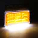 24V 4.8Inch Side Marker Lights Trailer Waterproof 49pcs COB Lamp Beads for Truck Bus