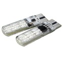 2PCS T10 RGB 6SMD LED Car Side Marker Lights Dome Reading Lights Lamp Bulb with Remote Control