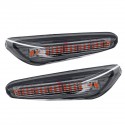 2Pcs Car 18 LED Smoke Turn Indicator Signal Side Marker Lights Front Left Right Lamps for BMW E82 E88 E60 E61 E90 E91 E92 E93