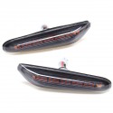 2Pcs Car 18 LED Smoke Turn Indicator Signal Side Marker Lights Front Left Right Lamps for BMW E82 E88 E60 E61 E90 E91 E92 E93