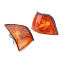 Pair Side Marker Lights Cover Amber for BMW E36 3-Series Coupe/Convertible 4D