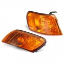 Parking Corner Light Cover Orange Lens Pair for Toyota Corolla AE100 AE101 E100 1993-1997