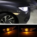 Smoked Black Side Marker Signal Lights Lamp with T10 LED Bulbs For Honda Civic 2016-2018